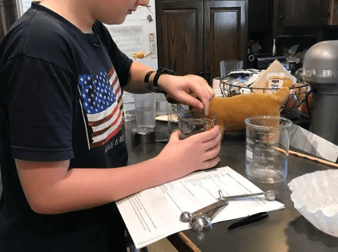 Peyton making clouds