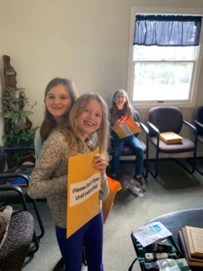 The Darnell girls and one of the Smiths helped me do some prep for the banquet. They are always so willing to help, and have great attitudes!