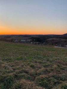 Sunrise from up on the hill