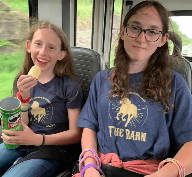 Kyliee & Elizabeth on the way to Three Springs Ministries