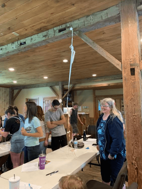 We had them split into teams and build the tallest structure possible with certain materials