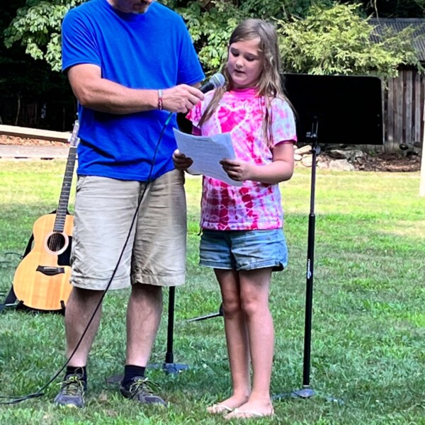 Parker giving her testimony before...