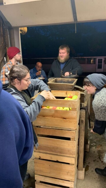 Cider pressing against our will