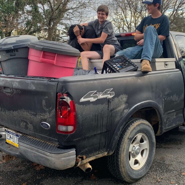We had some "help" cleaning out the pantry and kitchen on the workgroup day.