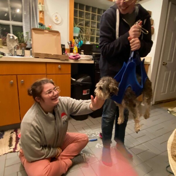 Emi & Grace took great pleasure in swinging Hani around.