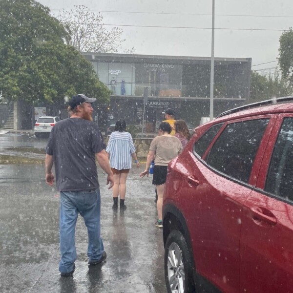 It down poured the first day, right as we started walking to Coffee with Aliens