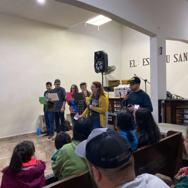 The gospel presentation at Pastor Oziel's church