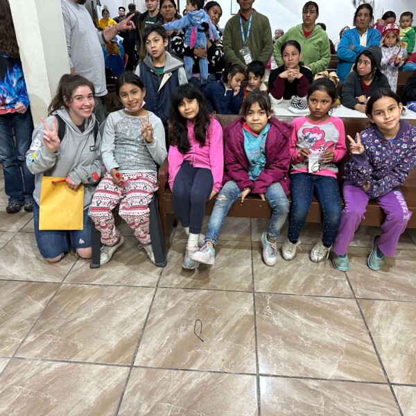 Some of the girls that did the craft with us