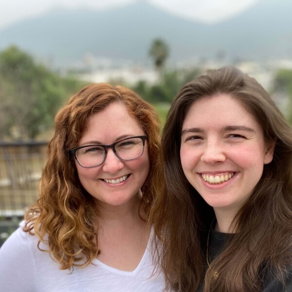 Jenny and I enjoying the sunshine and the time spent together in Mexico