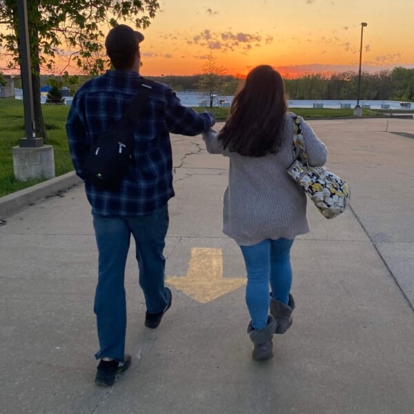 "Let's take a picture of us walking like Alfredo and Nolan did in Mexico!"