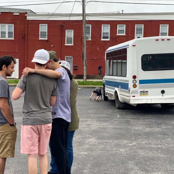 My favorite thing about this picture of the bus breaking down is that if you zoom in, it gets weirder