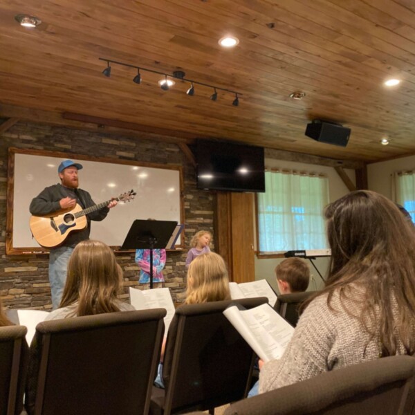 Justin lead us in worship at the Staff Retreat