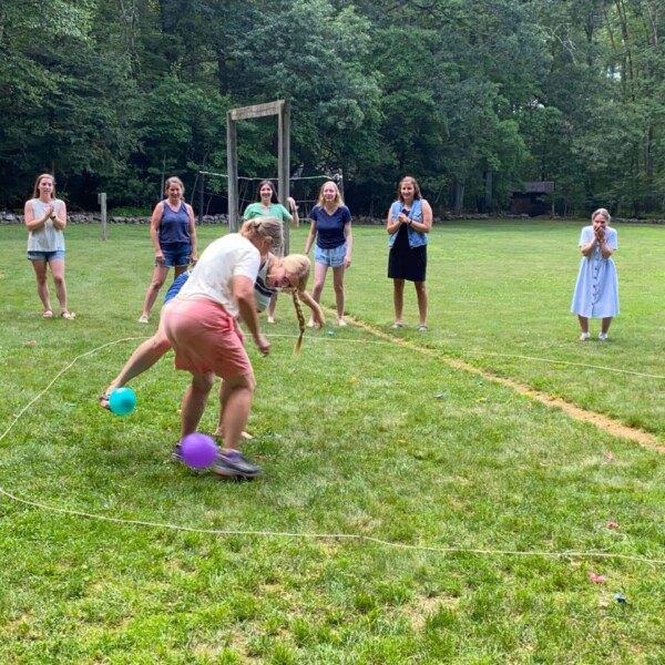 At the women's shindig, everyone did a balloon stomp. There are some VERY competitive women out there, but Darlene Roeder, a longtime family friend, shocked me by getting second place after Kristen Manbeck!
