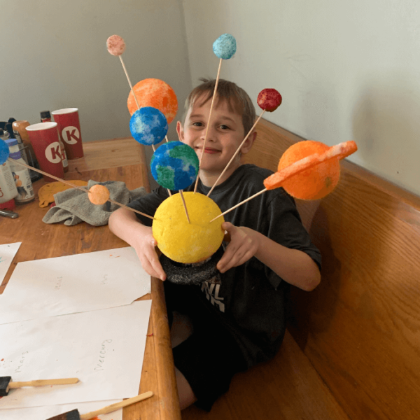 Jase made a model solar system