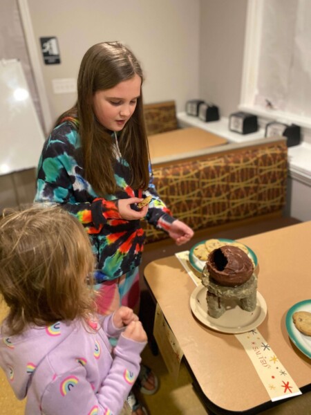 Aidan's and Logan's houses were favorites among the children.